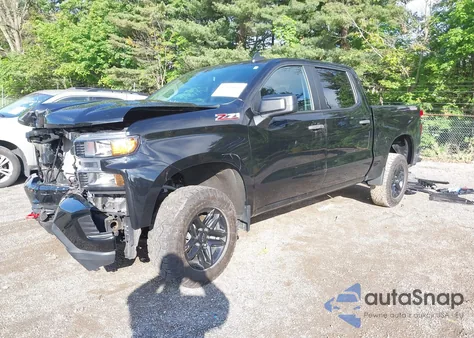 2022 Chevrolet Silverado 1500 Ltd 4Wd Short Bed Custom Trail Boss z USA, uszkodzony, nr VIN 3GCPYCEK5NG139305